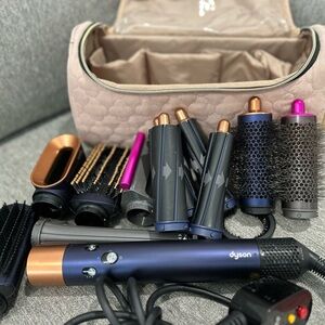 Dyson Hair Tools Set - Black and Copper